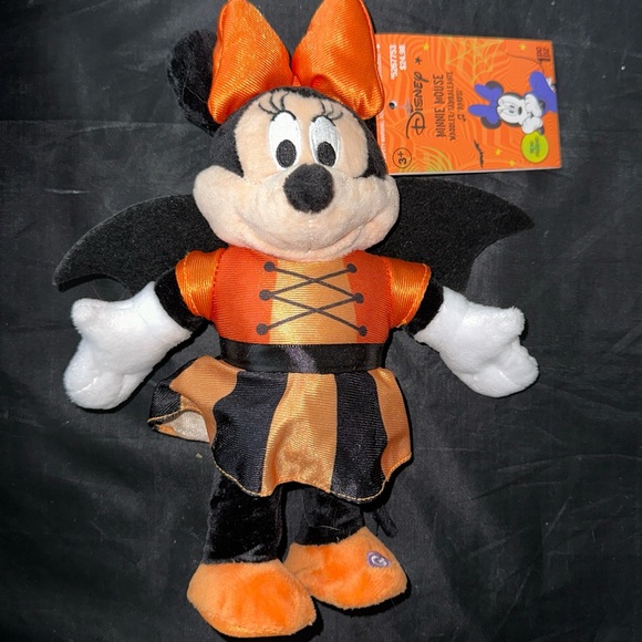 Gemmy Animated MINNIE MOUSE Vampire Bat Dracula Halloween Disney Waddler 10.5 in - Picture 1 of 5